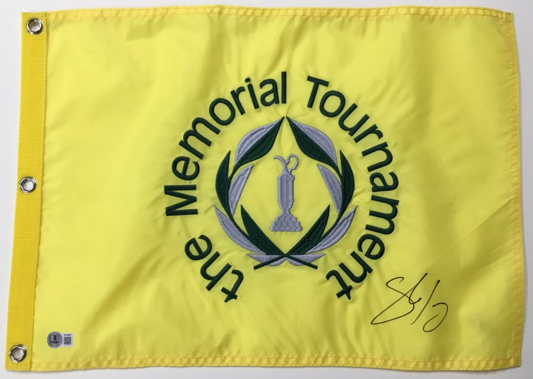 Shane Lowry Signed The Memorial Tournament Pin Flag Beckett Authenticated: Shane Lowry Signed The Memorial Tournament Pin Flag Beckett Authenticated Capture a piece of golf history with this officially licensed pin flag from The Memorial Tournament, signed by PGA star Shane 