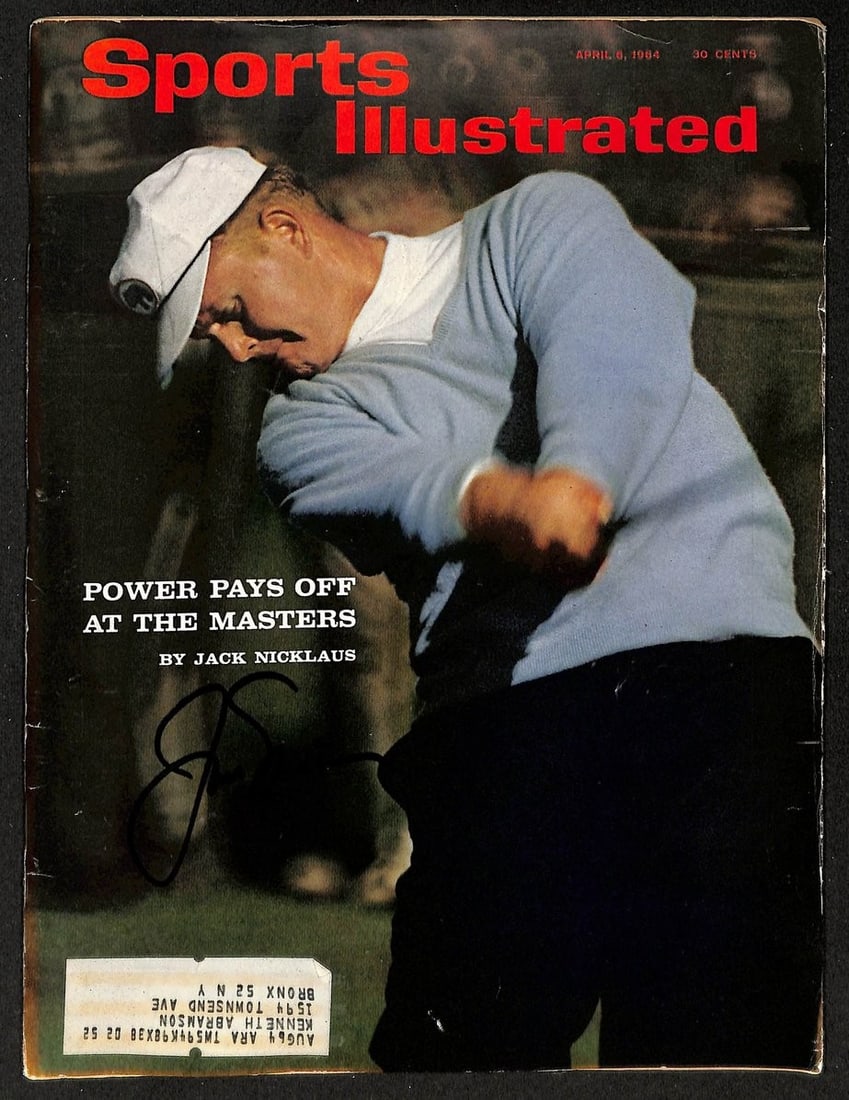 4 April 1964 Sports Illustrated Magazine Signed by Jack Nicklaus JSA Authenticated (1 of 2)