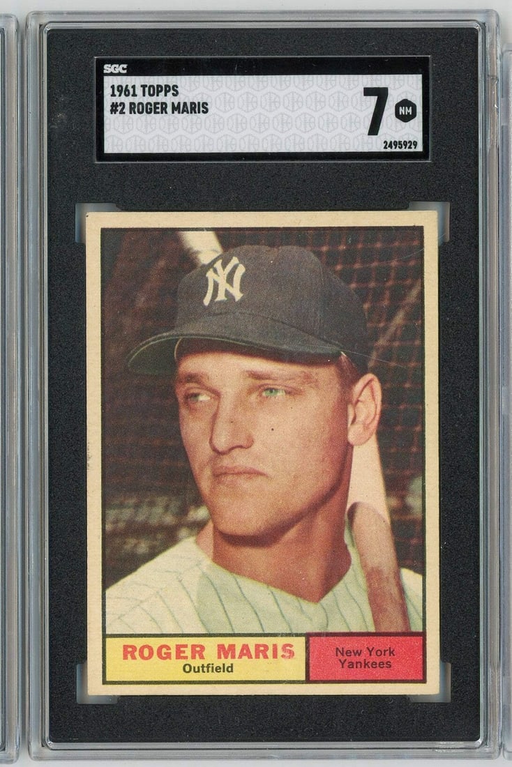 1961 Topps Roger Maris Card SGC 7 Yankees Original Baseball Collectible (1 of 2)