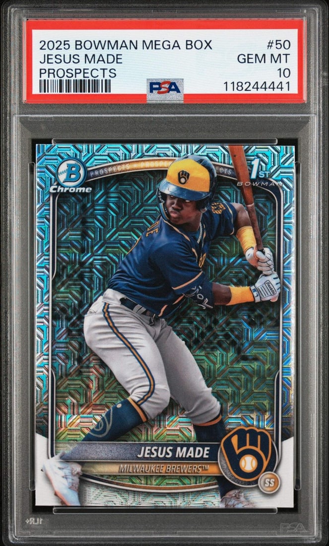2025 Topps Bowman Mega Box Jesus Made Rookie Card PSA 10 MLB (1 of 2)