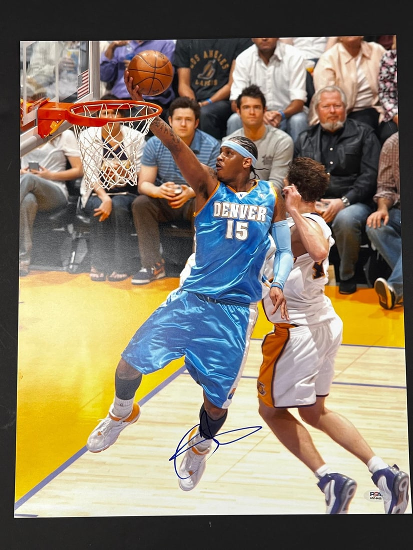 Carmelo Anthony Autographed 11x14 Photo PSA/DNA Denver Nuggets (1 of 3)