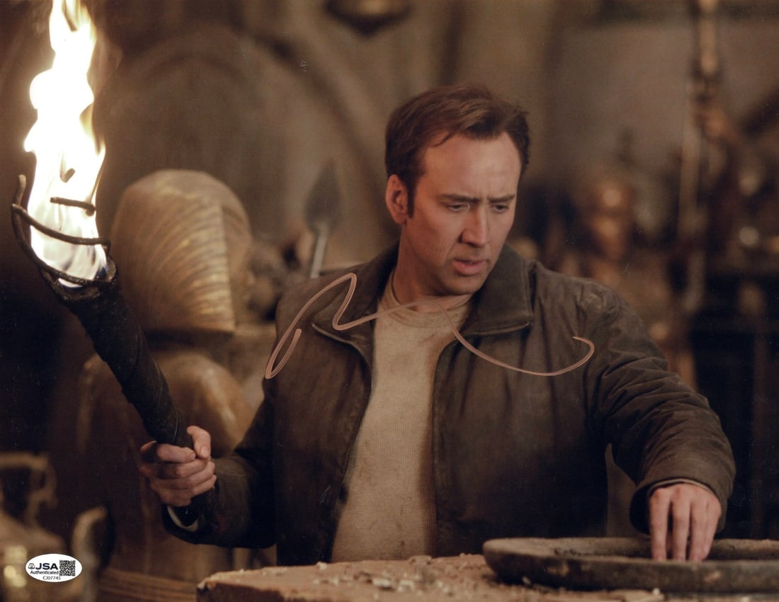 Nicolas Cage Autographed 11x14 Photo National Treasure JSA Certified (1 of 2)
