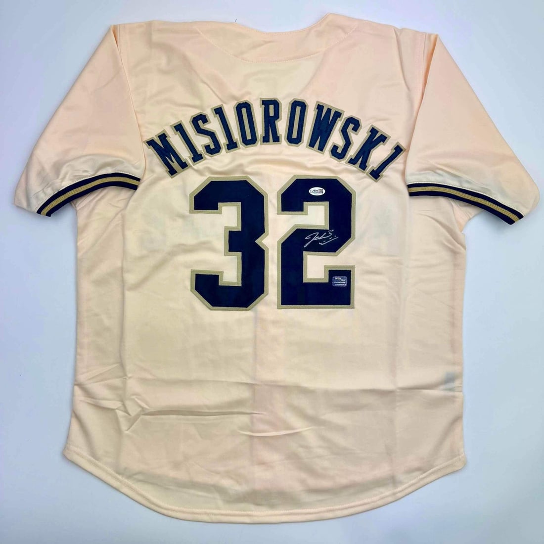Jacob Misiorowski Signed Custom Cream Jersey With JSA Authentication (1 of 4)
