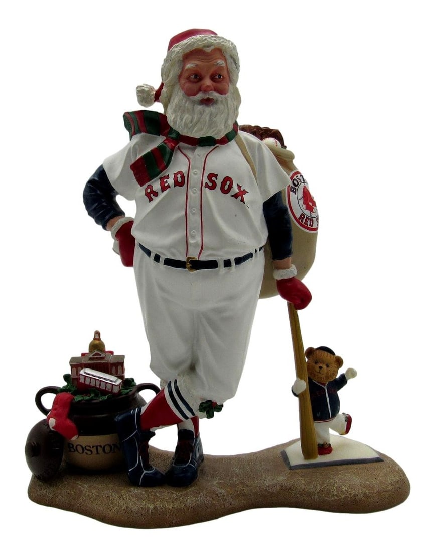 Boston Red Sox Santa Figurine Limited Edition by Danbury Mint with Box and COA: Boston Red Sox Santa Figurine Limited Edition by Danbury Mint with Box and COA This limited edition Danbury Mint Boston Red Sox Santa figurine is an officially licensed Major League Baseball collectib