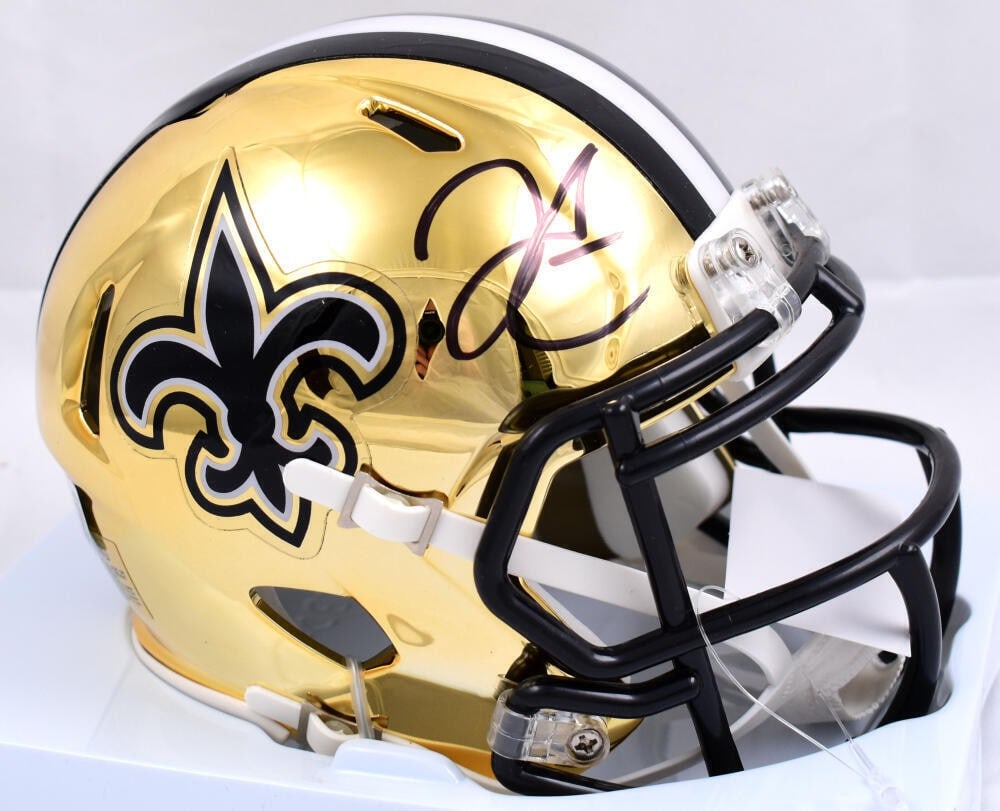 Derek Carr Autographed New Orleans Saints Mini Helmet Beckett Authenticated (1 of 5)