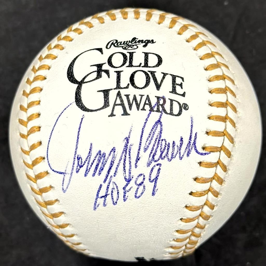 Johnny Bench Autographed Baseball HOF 89 Beckett BAS Cincinnati Reds: Johnny Bench Autographed Baseball HOF 89 Beckett BAS Cincinnati Reds This is an authentic baseball signed by Johnny Bench, featuring the inscription "HOF 89" to commemorate his Hall of Fame induction.