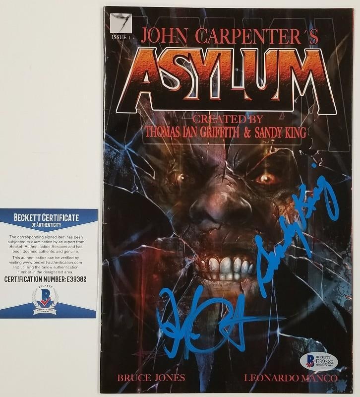 ASYLUM Comic Book Signed by John Carpenter and Sandy King Beckett COA (1 of 1)