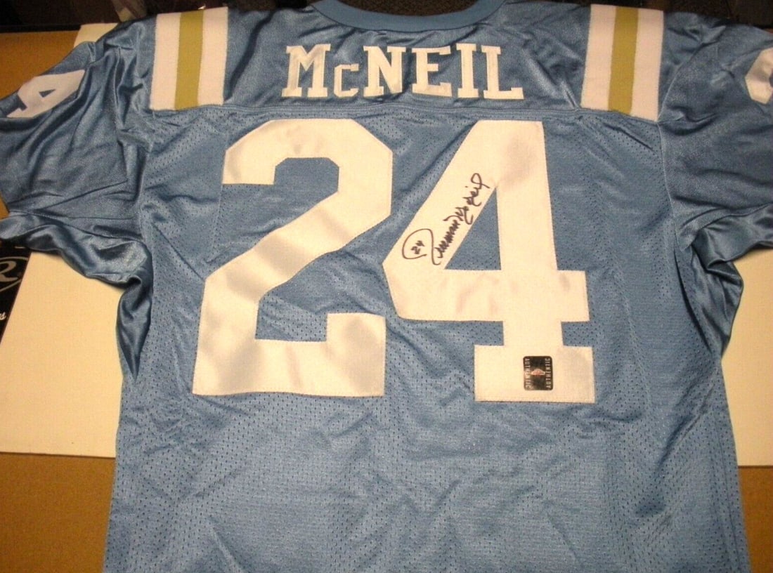 Freeman McNeil Autographed Rawlings Jersey With COA Football Memorabilia (1 of 2)