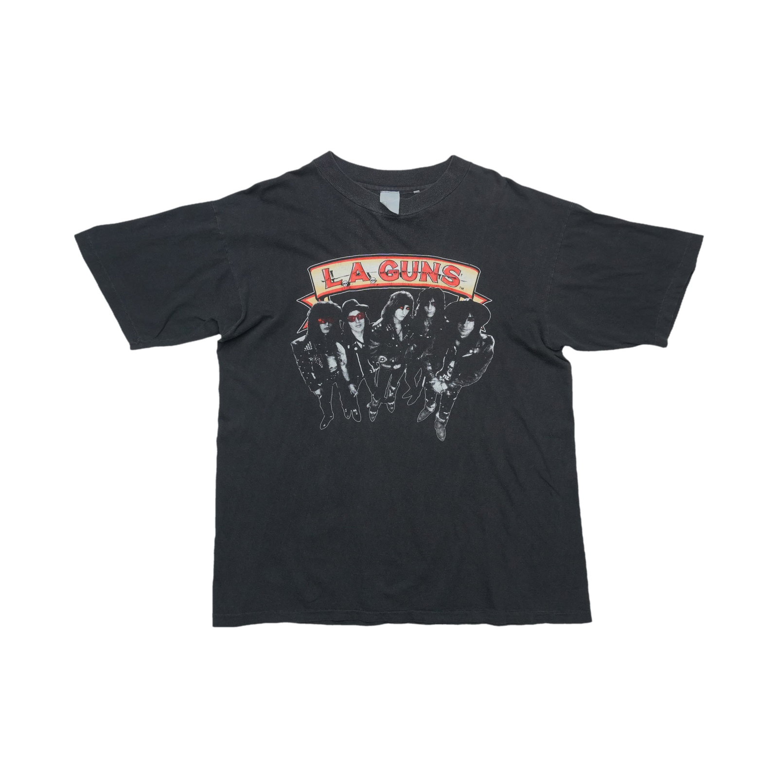 Vintage 1991 LA Guns concert tee Hollywood Vampires black cotton (1 of 5)