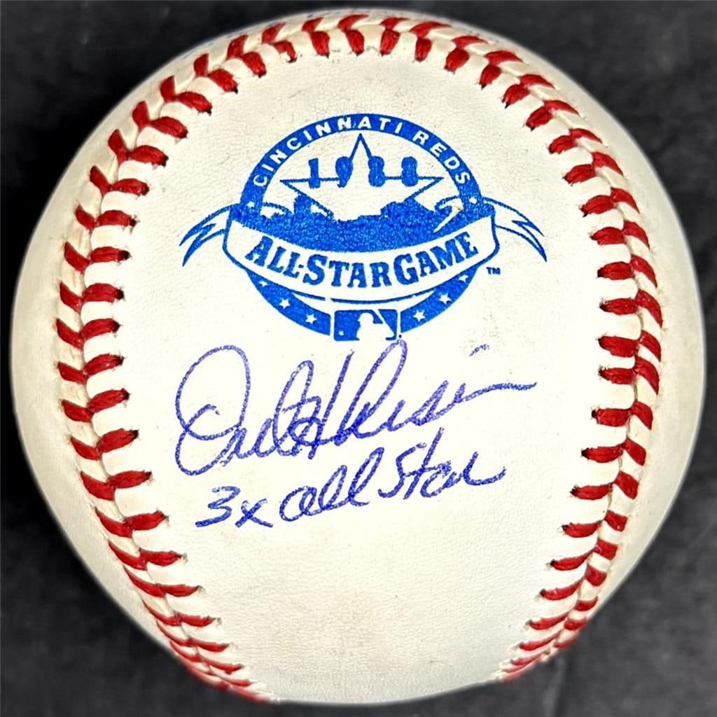 Orel Hershiser Signed 1988 All Star Baseball Beckett BAS: Orel Hershiser Signed 1988 All Star Baseball Beckett BAS This is an original baseball featuring the signature of Orel Hershiser, a prominent player recognized as a 3-time All-Star. The ball is authent