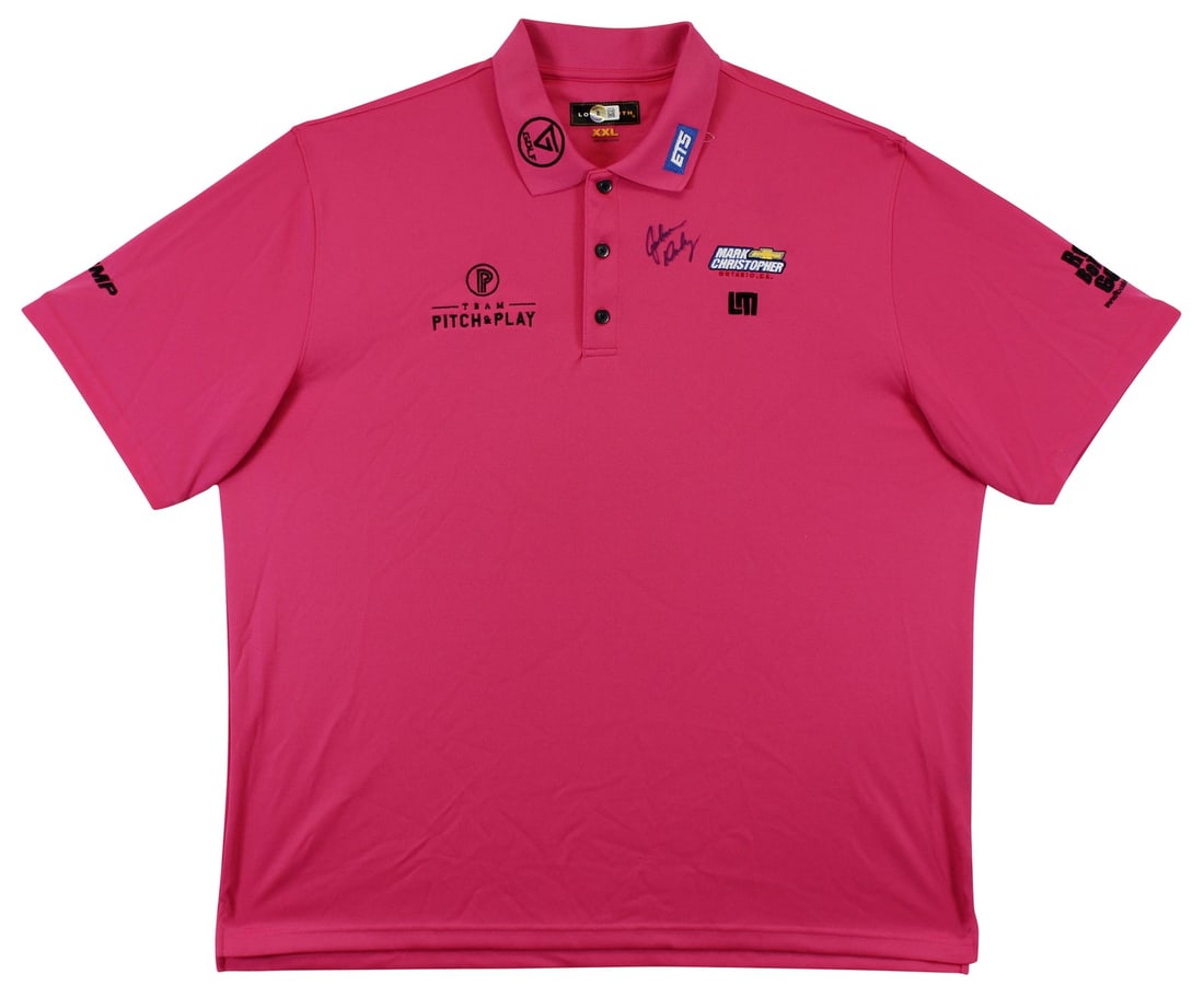 John Daly Signed Match Worn Pink Loudmouth Polo BAS Authenticated (1 of 11)