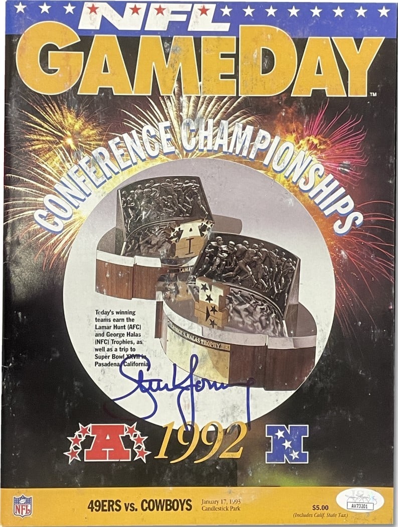 Steve Young Autographed Magazine 49ers vs Cowboys JSA Certified (1 of 4)
