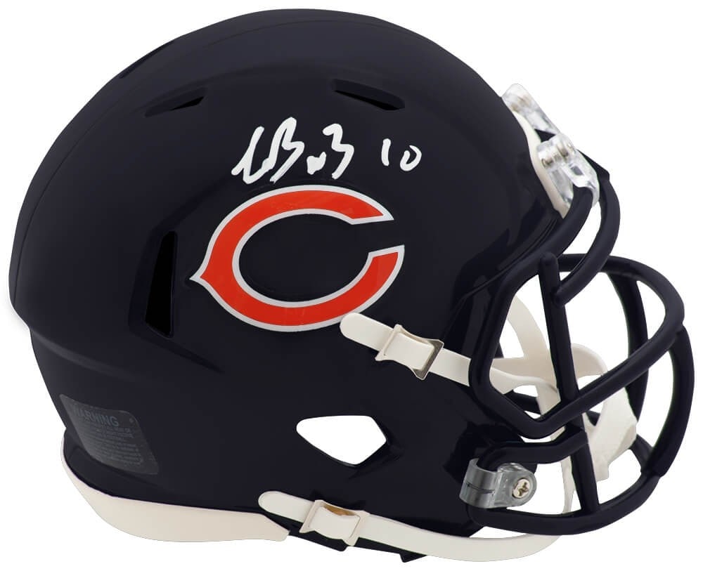 Chicago Bears Mini Helmet Autographed by Luther Burden III with COA (1 of 1)