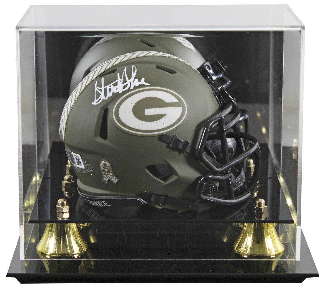 Sterling Sharpe Signed Green Bay Packers Mini Helmet with BAS Authentication (1 of 3)