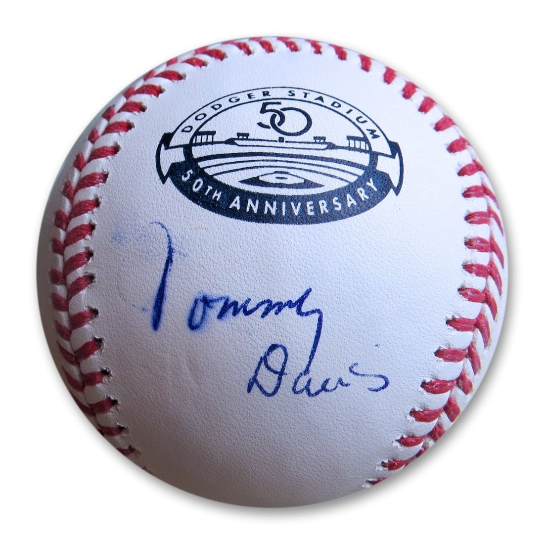 Tommy Davis Autographed MLB Baseball Dodgers 50th Anniversary GAI Certified (1 of 3)