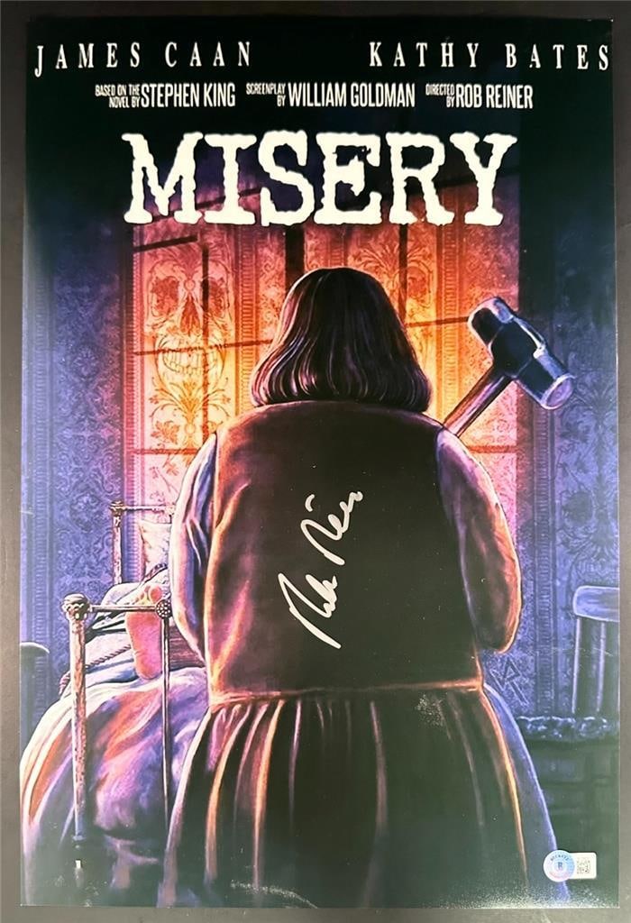 Misery 12x18 Photo Poster Signed by Rob Reiner Beckett Authenticated (1 of 3)