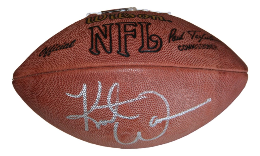 St Louis Rams football signed by Kurt Warner BAS authenticated: St Louis Rams football signed by Kurt Warner BAS authenticated This official NFL leather football is signed by Kurt Warner of the St. Louis Rams. The autograph is authenticated by Beckett Authenticati