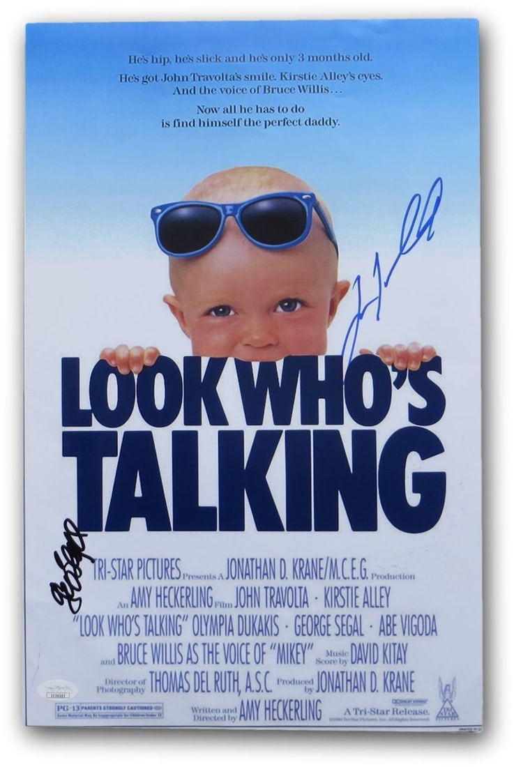 11x17 Photograph Signed by John Travolta and George Segal JSA Authenticated (1 of 4)