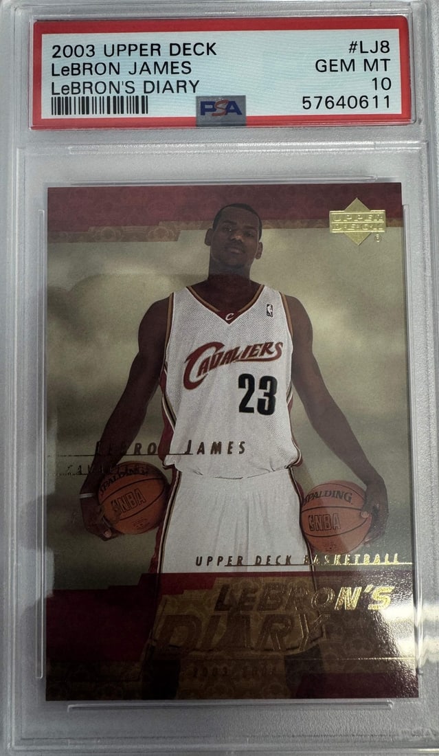 2003-04 Upper Deck LeBron James #LJ8 Rookie Card PSA 10 Gem Mint (1 of 2)