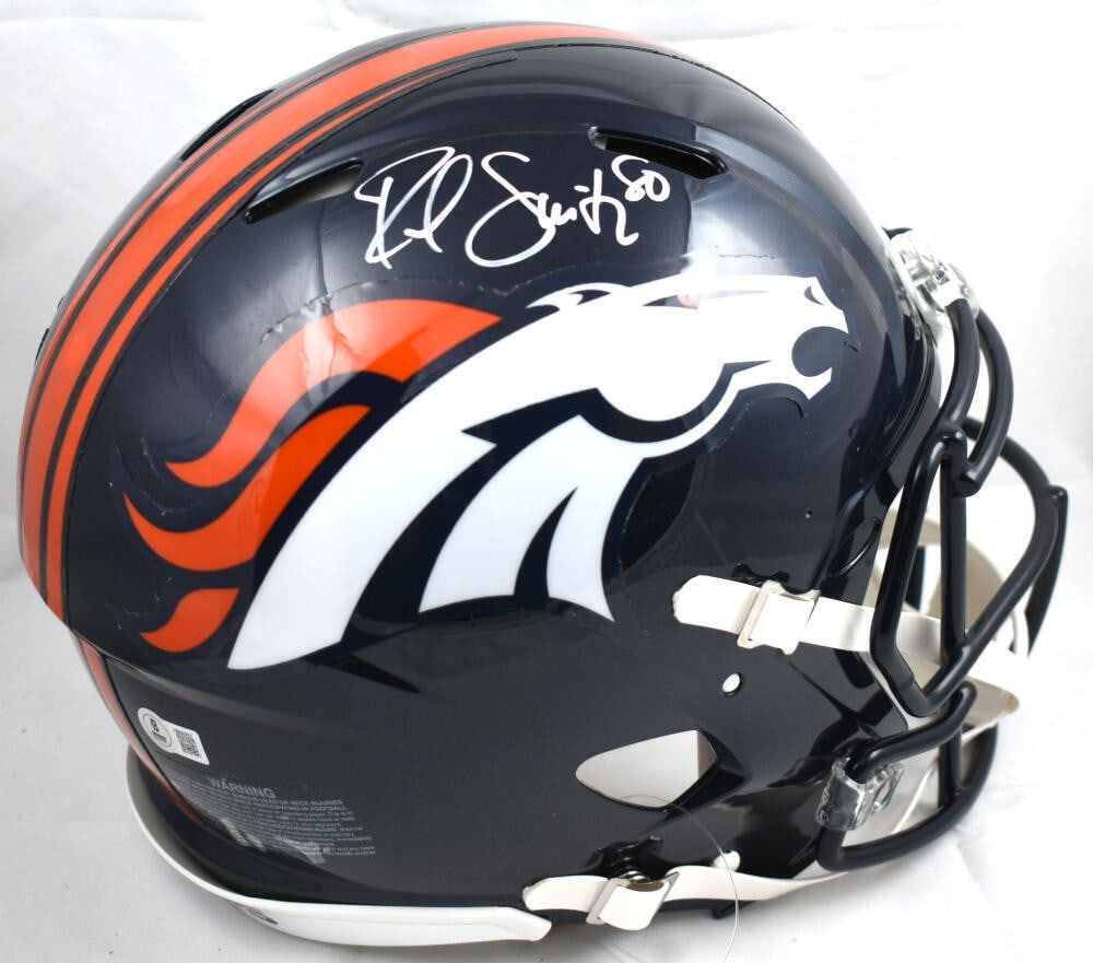 Denver Broncos Authentic F S Helmet Signed by Rod Smith Beckett Hologram (1 of 10)