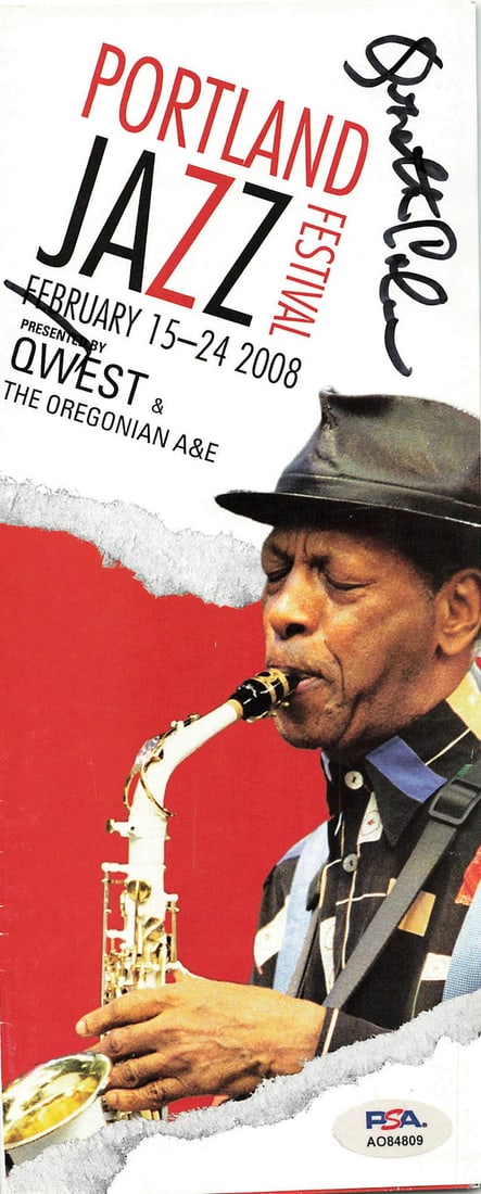 Ornette Coleman Autographed Pamphlet PSA Certified Portland Festival (1 of 1)