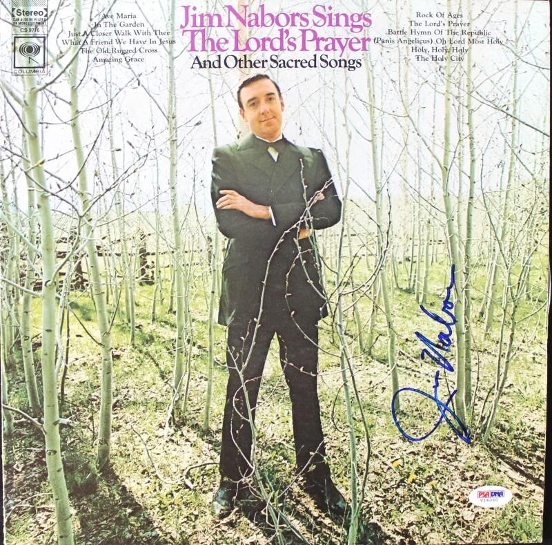 Jim Nabors Autographed The Lords Prayer Album Cover With Vinyl PSA/DNA Certified (1 of 2)