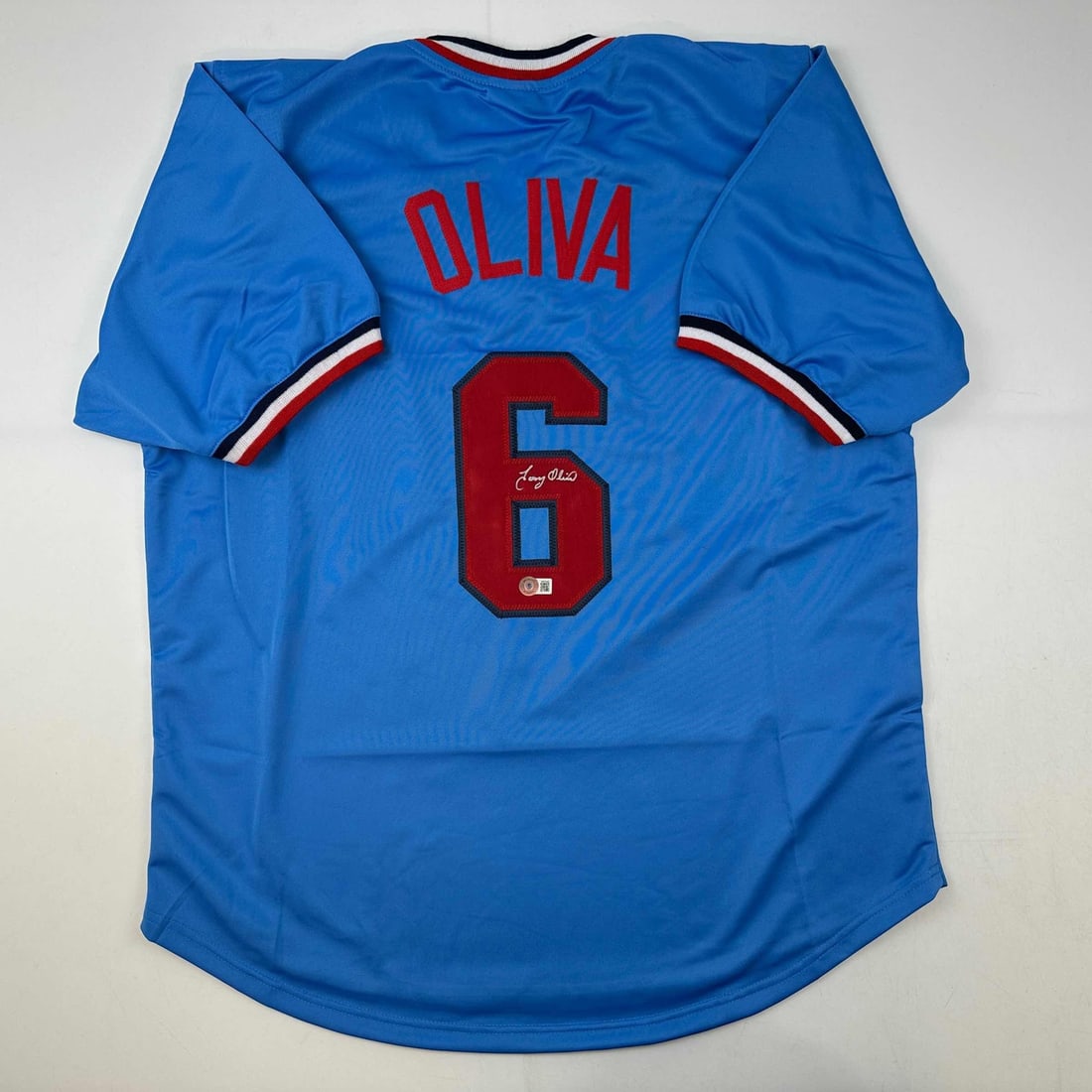 Signed Tony Oliva Minnesota Twins Light Blue Jersey Beckett COA: Signed Tony Oliva Minnesota Twins Light Blue Jersey Beckett COA This autographed Tony Oliva Minnesota Twins light blue baseball jersey is a unique collectible for any fan. Featuring the name and numbe