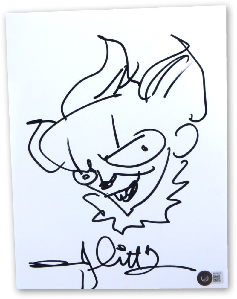 Andy Muschietti Signed 8.5x11 Sketch Autographed JSA Certified: Andy Muschietti Signed 8.5x11 Sketch Autographed JSA Certified This item features an 8.5X11 sketch by director Andy Muschietti, renowned for his work on the film 'IT.' The sketch is hand-signed by Mus