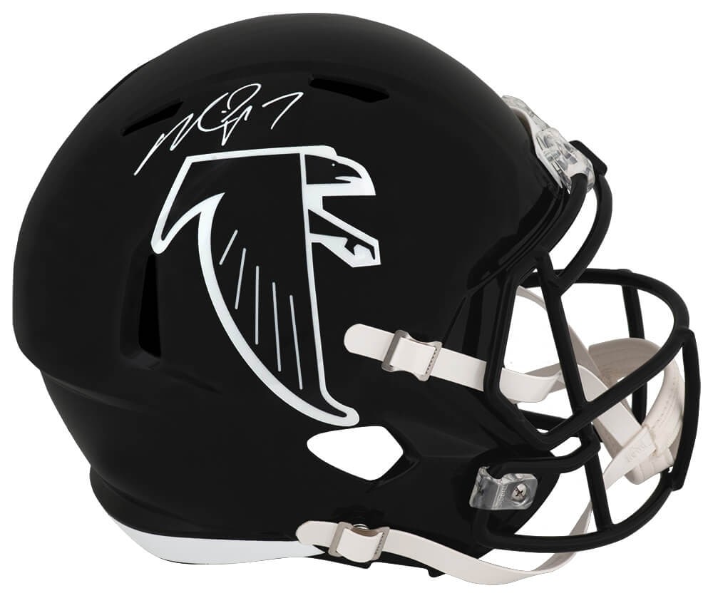 Michael Vick Signed Atlanta Falcons Throwback F/S Replica Helmet with COA (1 of 1)