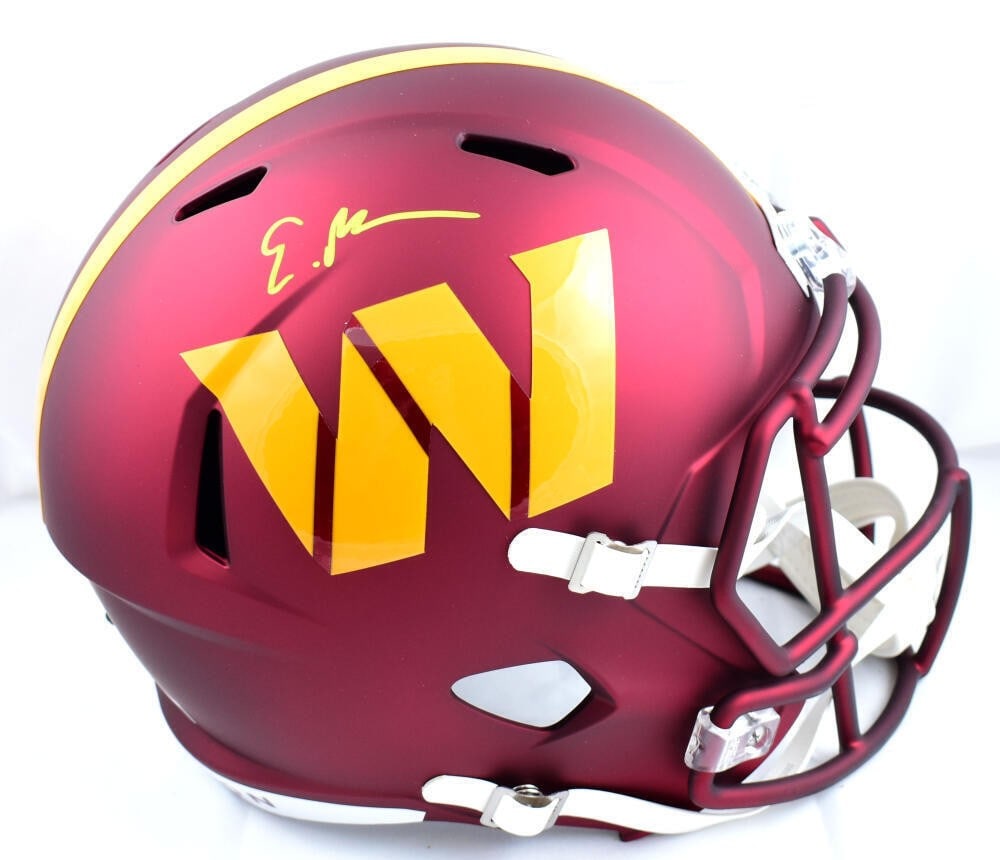 Emmanuel Forbes Jr. Autographed Washington Commanders Speed Helmet Beckett Certified (1 of 5)