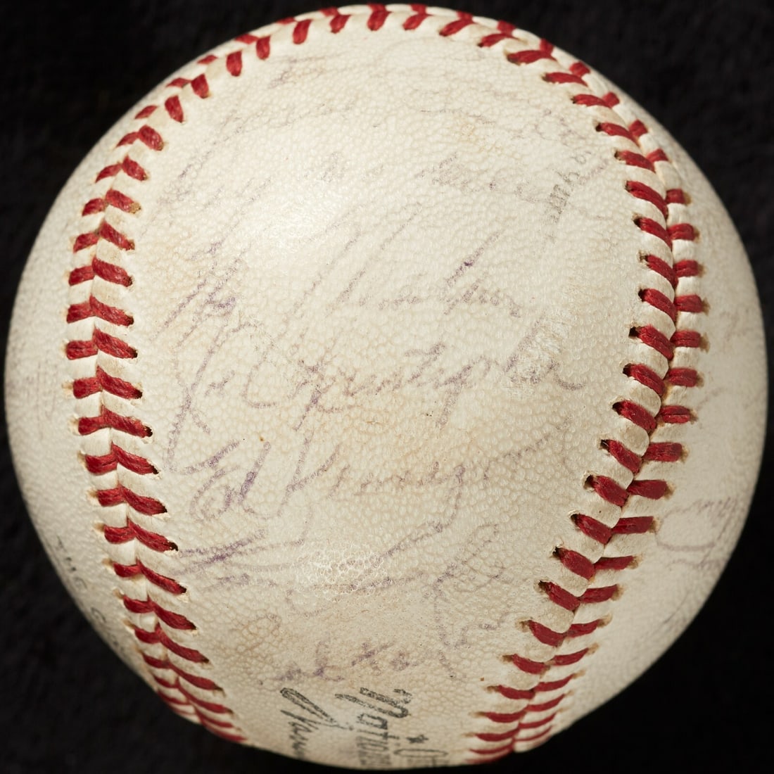 Official NL Baseball with 27 Autographs from 1964 New York Mets JSA LOA: Official NL Baseball with 27 Autographs from 1964 New York Mets JSA LOA This Spalding Official National League baseball is signed by 27 members of the 1964 New York Mets, including manager Casey Steng