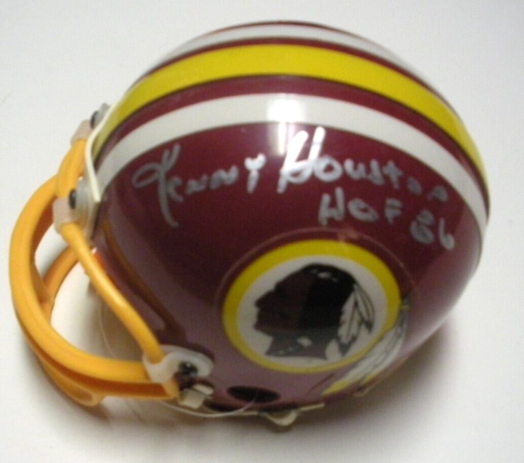 Kenny Ken Autographed Washington Redskins Mini Helmet With COA Hall of Fame 1986: Kenny Ken Autographed Washington Redskins Mini Helmet With COA Hall of Fame 1986 This is a pre-owned Washington Redskins mini helmet signed by Ken Houston, Hall of Fame inductee in 1986. The helmet co