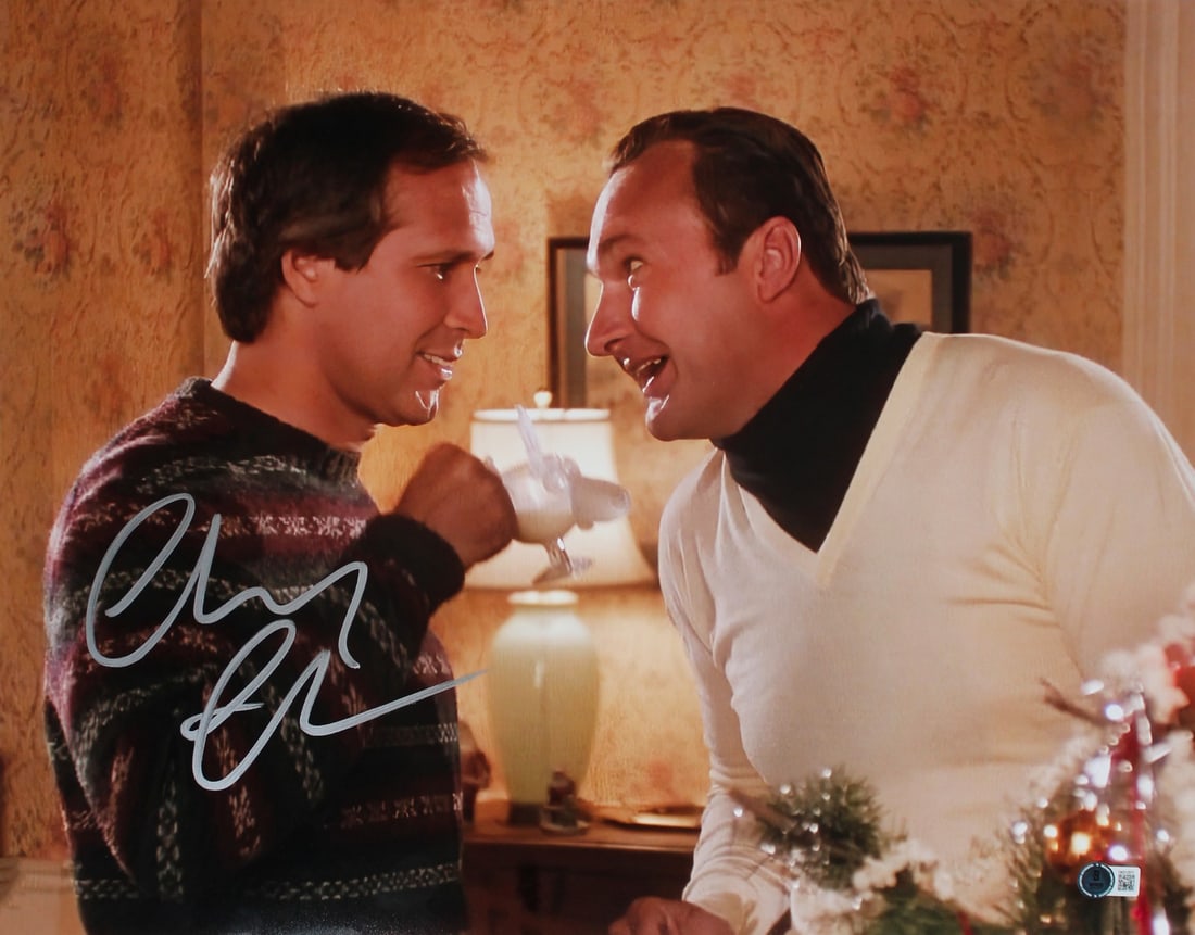 Chevy Chase Autographed 16x20 Photo National Lampoon's Christmas Vacation BAS Witnessed (1 of 3)