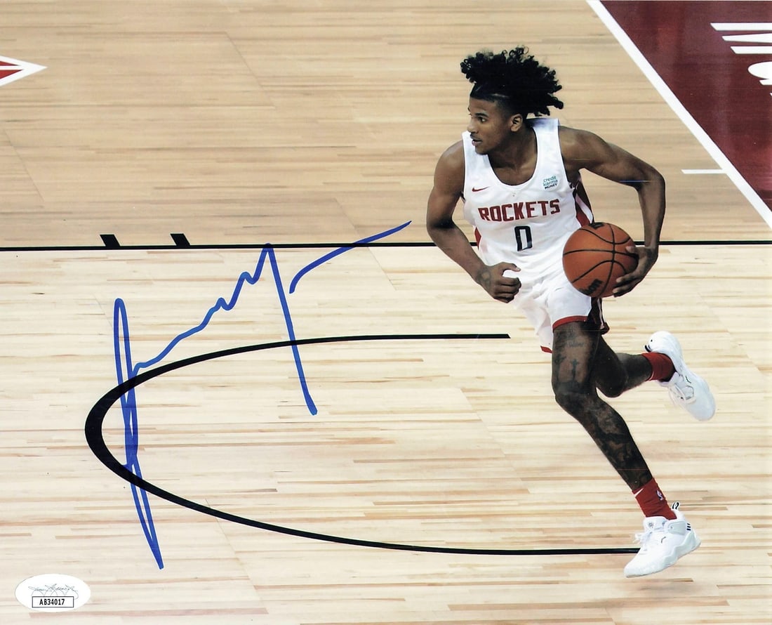 Jalen Green Autographed 8x10 Photo JSA Houston Rockets: Jalen Green Autographed 8x10 Photo JSA Houston Rockets This is a professionally printed 8x10 photograph featuring Jalen Green, a prominent player for the Houston Rockets. The photo is autographed by J