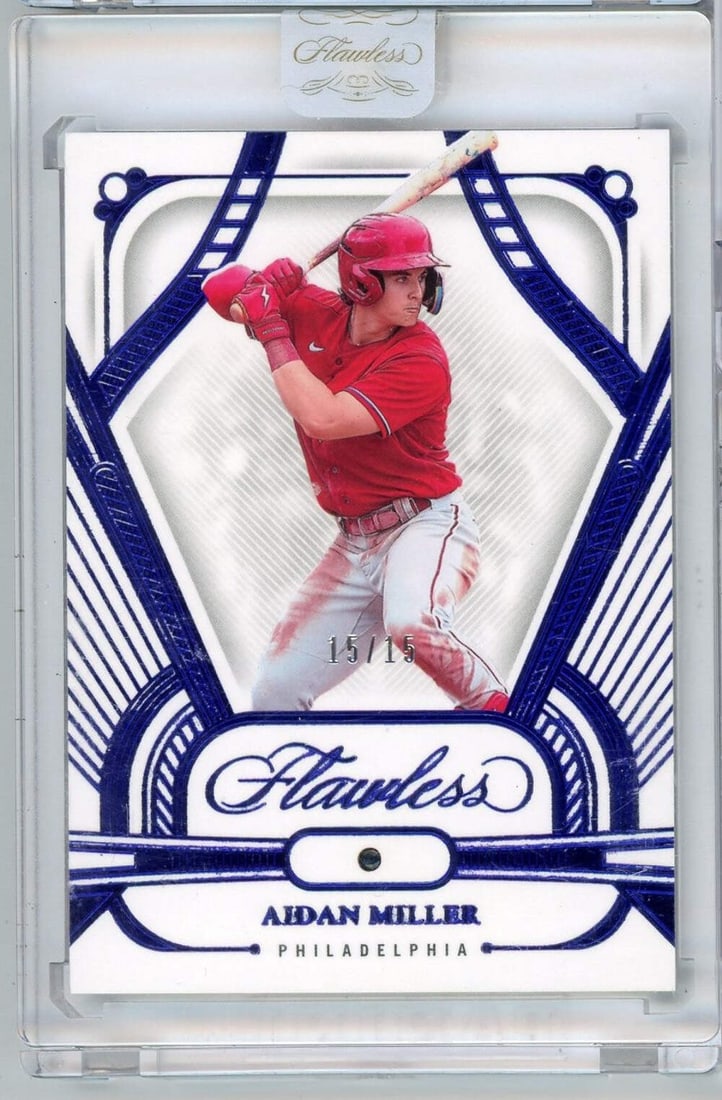 Aidan Miller 2024 Sapphire Diamond Rookie Card Panini Flawless #17 15 of 15 (1 of 2)