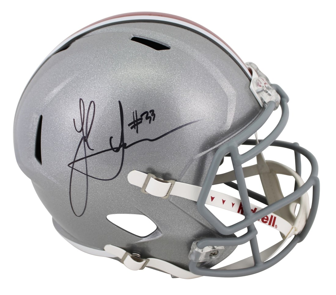 Ohio State Jack Sawyer Signed Full Size Speed Helmet Beckett Authenticated (1 of 3)