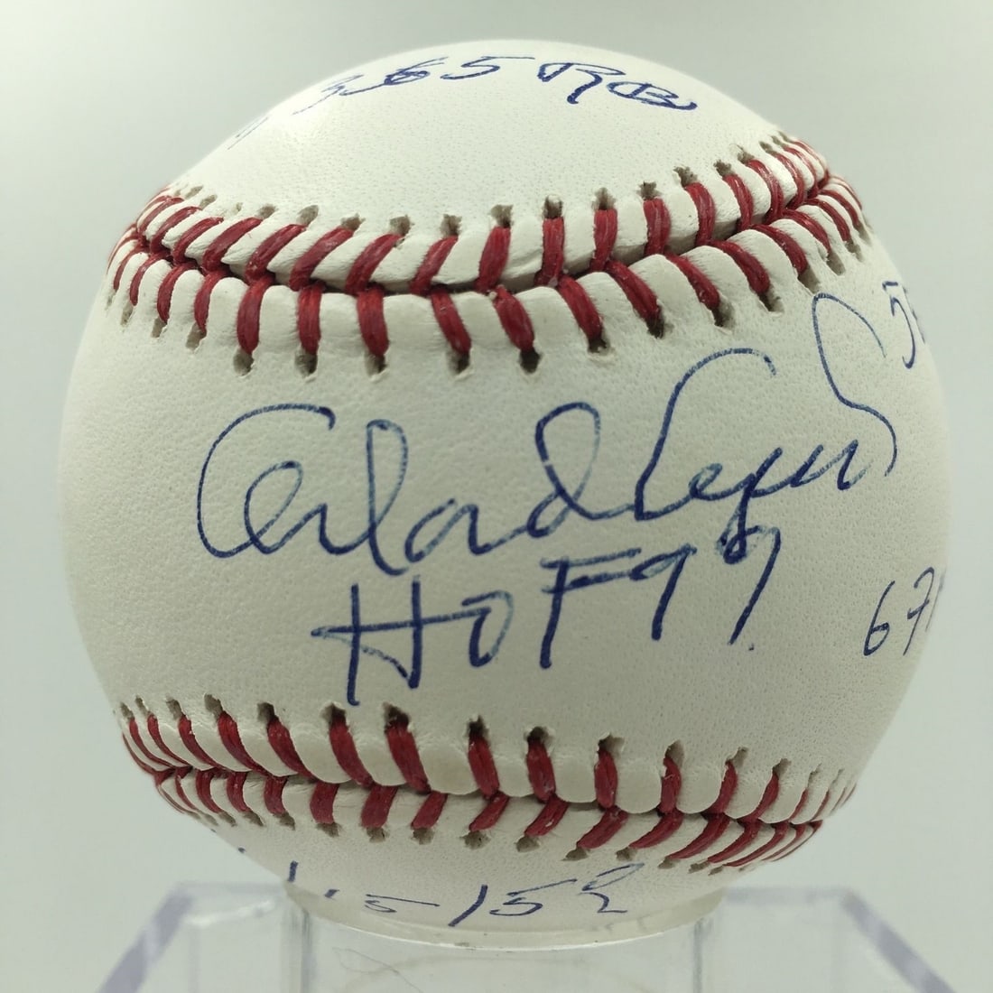 Orlando Cepeda Signed Stat Baseball MLB AUTHENTICATED Inscribed (1 of 6)