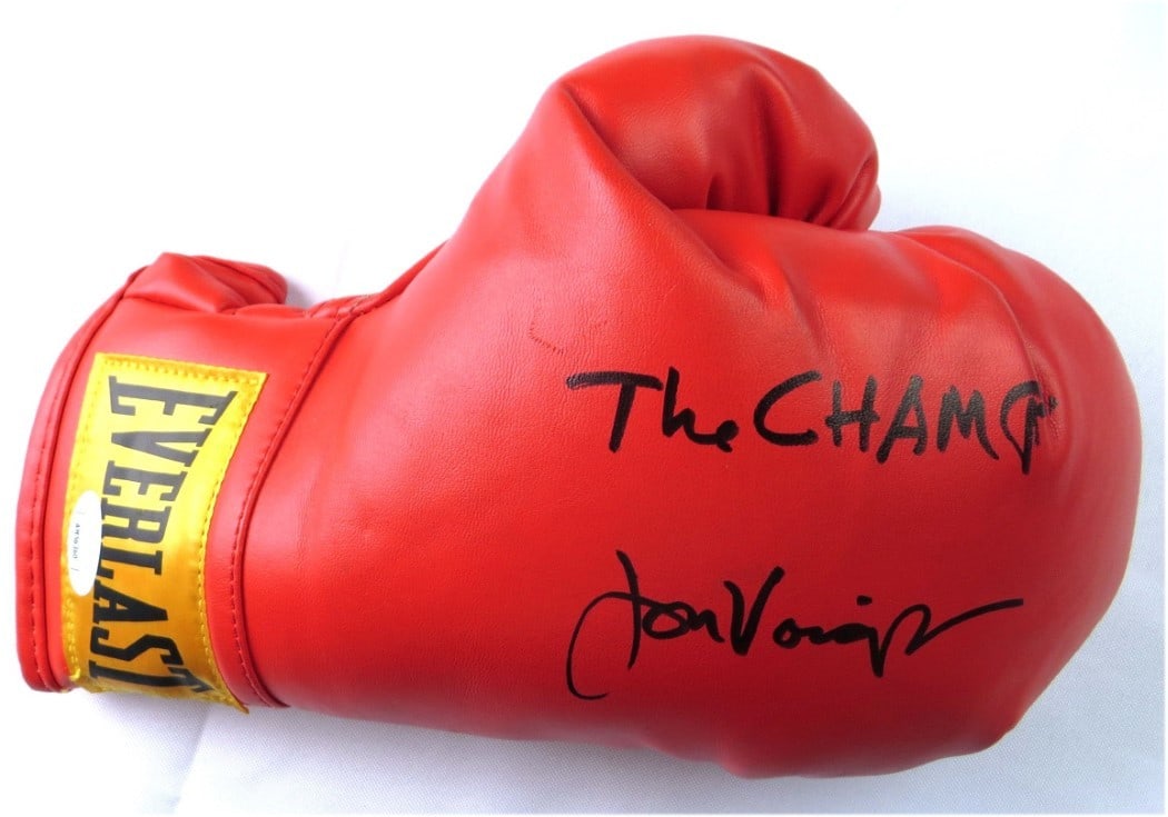 Jon Voight Autographed Boxing Glove Inscribed The Champ JSA Authenticated (1 of 4)
