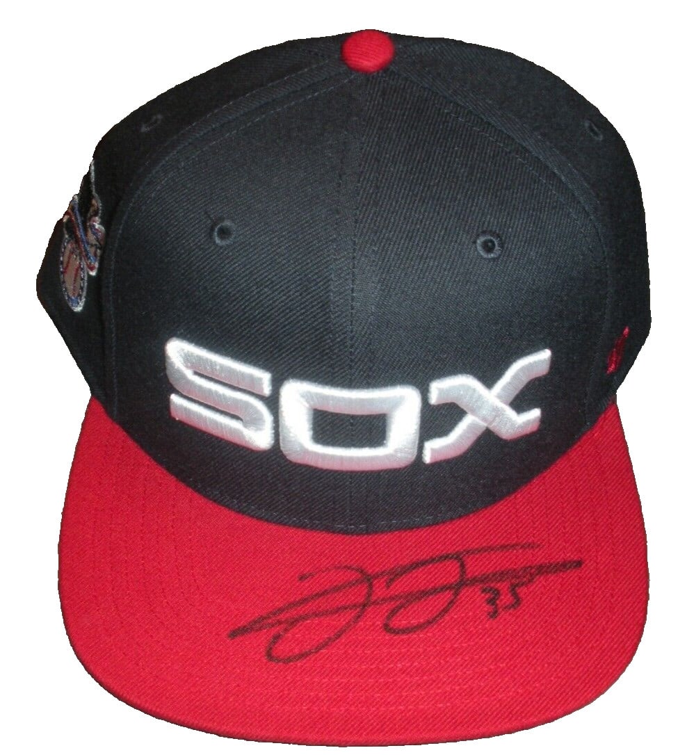 Frank Thomas Chicago White Sox Signed New Era Hat with Beckett COA: Frank Thomas Chicago White Sox Signed New Era Hat with Beckett COA This authentic Chicago White Sox hat, featuring Frank Thomas's signature, is a must-have for any baseball enthusiast. Produced by New
