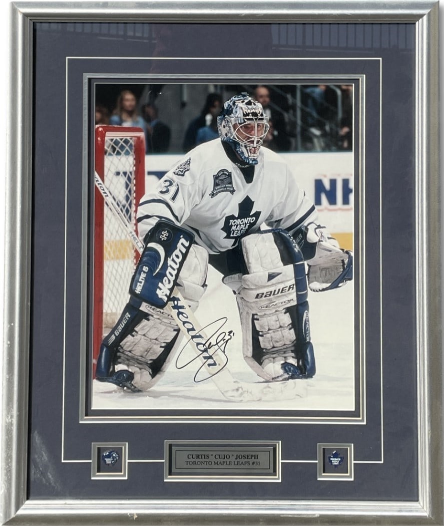 Curtis Cujo Joseph Autographed 16x20 Maple Leafs Photo Framed COA (1 of 4)