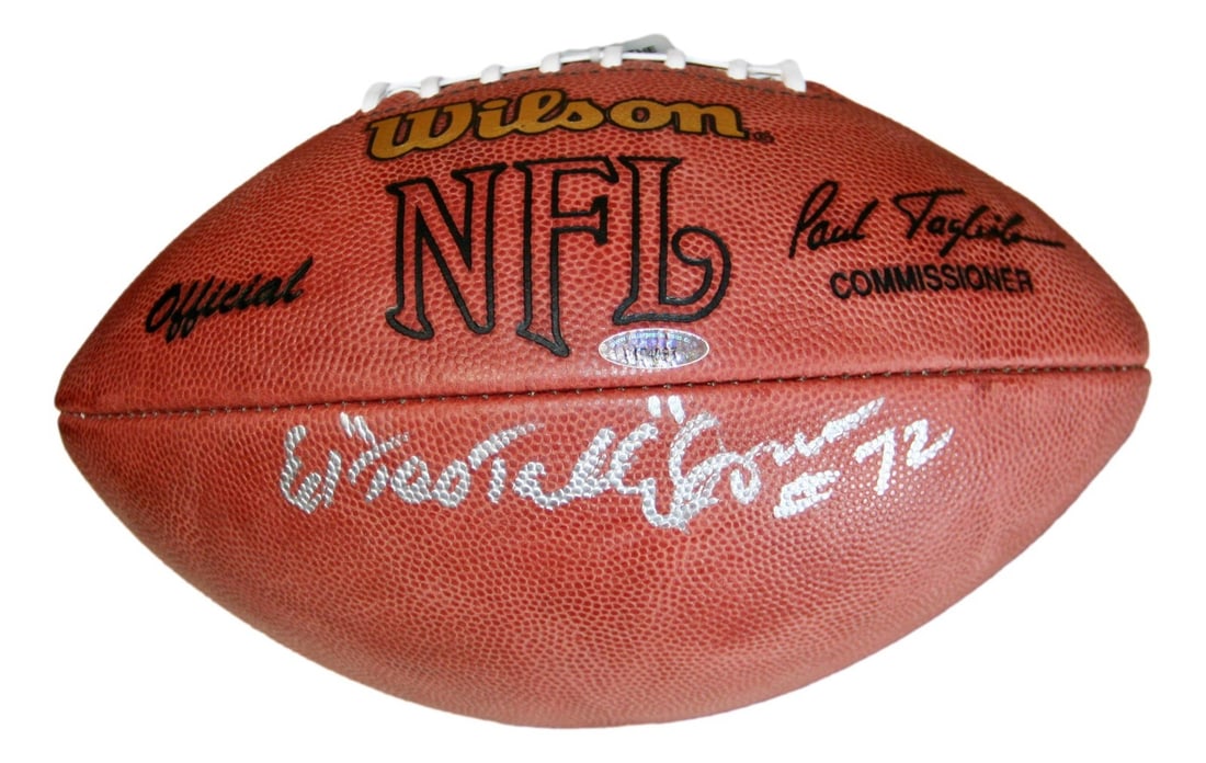 Ed Too Tall Jones Signed NFL Football Dallas Cowboys Beckett Authenticated: Ed Too Tall Jones Signed NFL Football Dallas Cowboys Beckett Authenticated This official NFL leather football is autographed by Ed "Too Tall" Jones of the Dallas Cowboys. The signature is authenticate