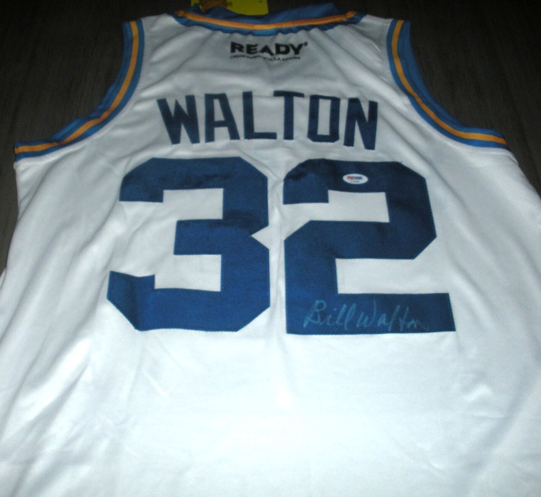 Bill Walton Signed UCLA Bruins Jersey PSA DNA Certified: Bill Walton Signed UCLA Bruins Jersey PSA DNA Certified This officially licensed UCLA Bruins jersey, signed by basketball legend Bill Walton, is a must-have for any serious collector. With its authent