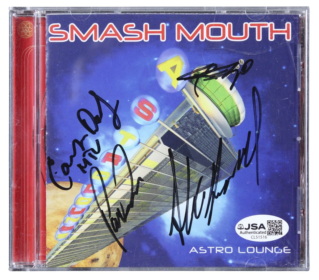 Astro Lounge CD Booklet Signed by Steve Harwell De Lisle Camp Daly JSA Authenticated (1 of 4)