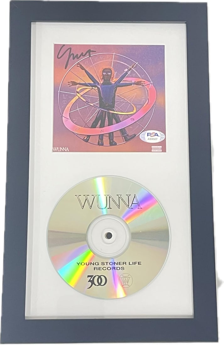 Gunna Signed Framed CD Cover Wunna PSA/DNA Authentic (1 of 2)