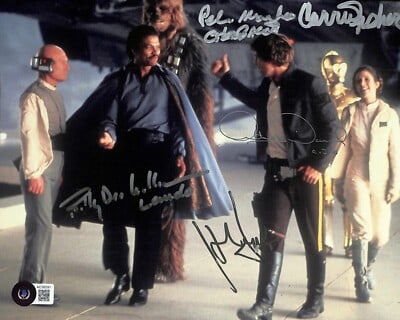 Beckett LOA Star Wars Empire Strikes Back cast signed 8x10 photo (1 of 2)