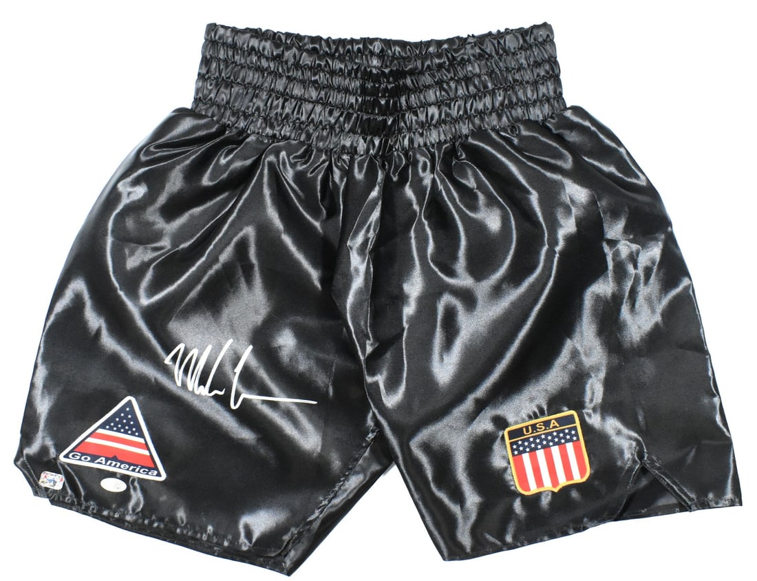Black Boxing Shorts Signed by Mike Tyson with JSA W Hologram (1 of 3)