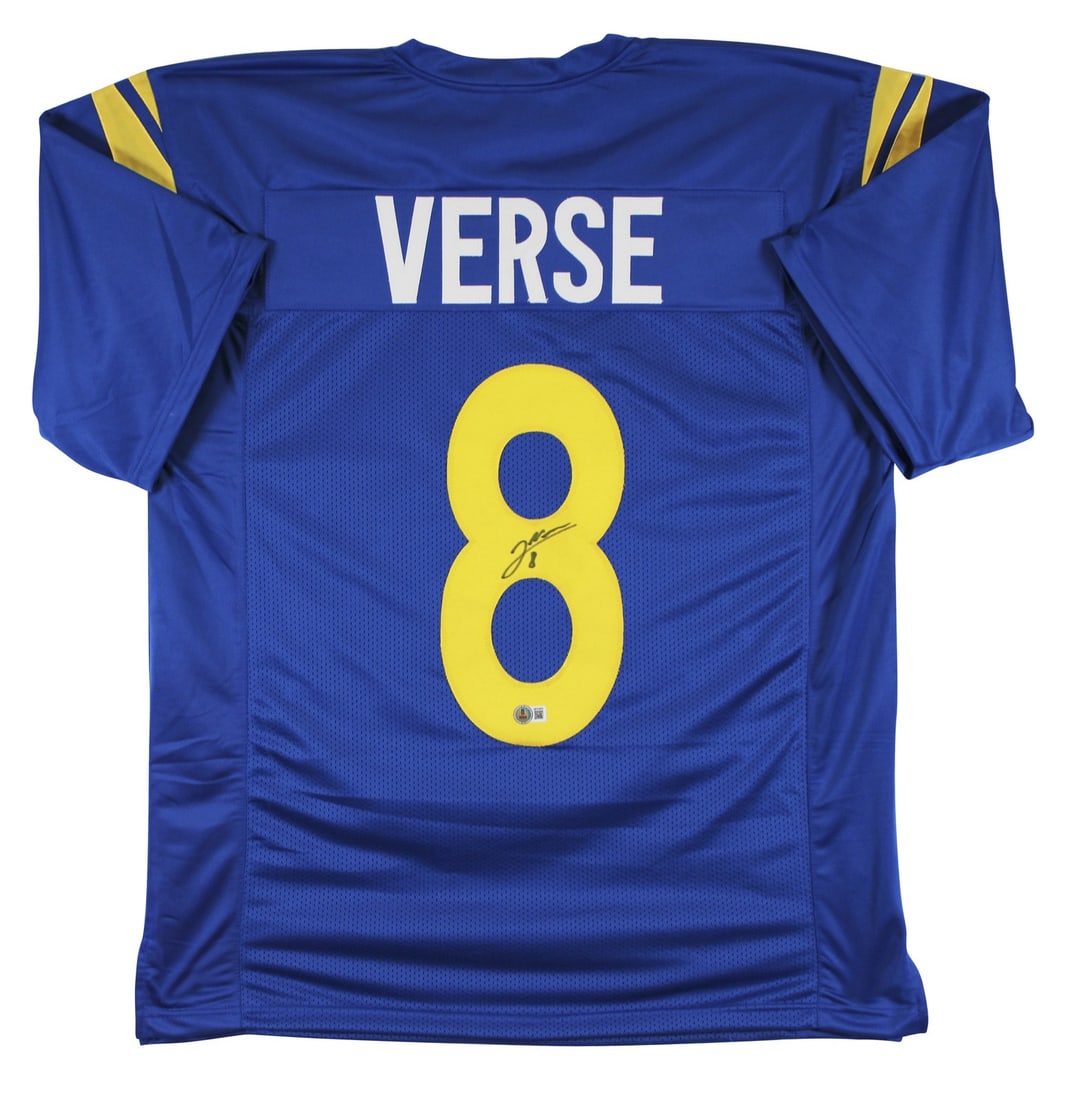 Jared Verse Signed Blue Pro Style Jersey BAS Authenticated Los Angeles Rams (1 of 3)
