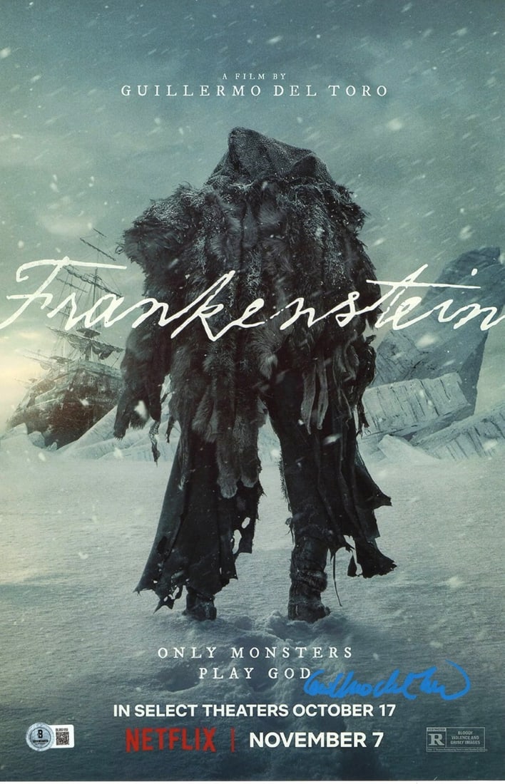 11x17 Frankenstein Promo Photo Signed by Guillermo del Toro Beckett Authenticated (1 of 2)