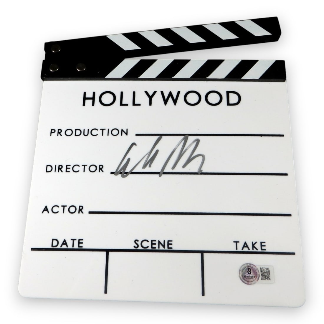 Elisabeth Moss Autographed Movie Clapper The Handmaid's Tale Beckett Certified: Elisabeth Moss Autographed Movie Clapper The Handmaid's Tale Beckett Certified This authentic movie clapper from the critically acclaimed series 'The Handmaid's Tale' features the signature of the tal