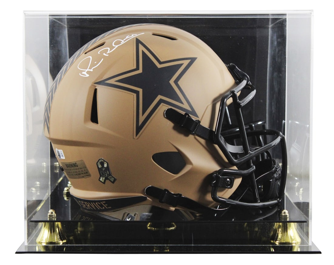 Michael Irvin Signed Cowboys Salute to Service II Full Size Helmet with Beckett Authentication: Michael Irvin Signed Cowboys Salute to Service II Full Size Helmet with Beckett Authentication This original Dallas Cowboys full-size speed replica helmet is personally signed by NFL legend Michael Ir